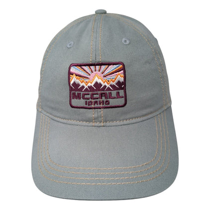 McCall Idaho Snapback Hat Blue One Size Adjustable Embroidered Lone Rock