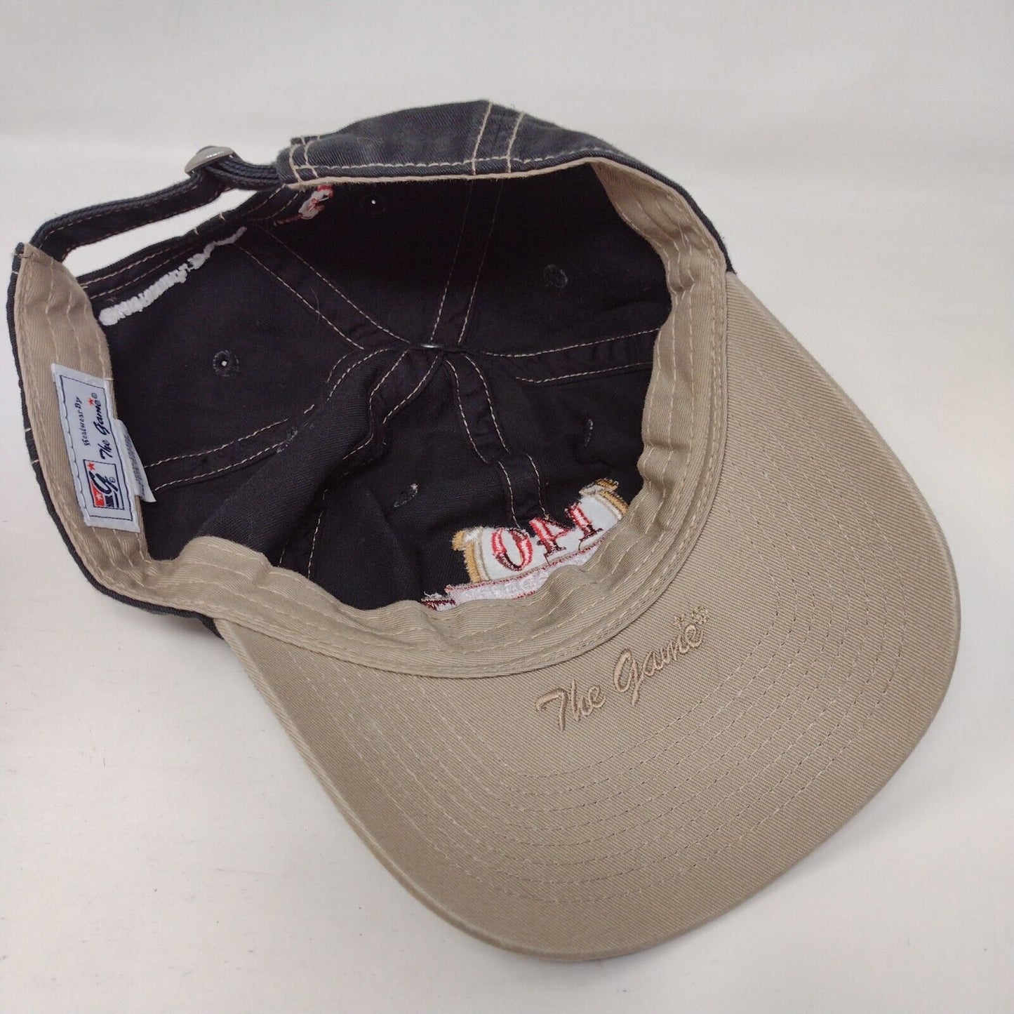 The Game 140th Kentucky Derby Slideback Hat Black OSFA Embroidered Logo Cotton