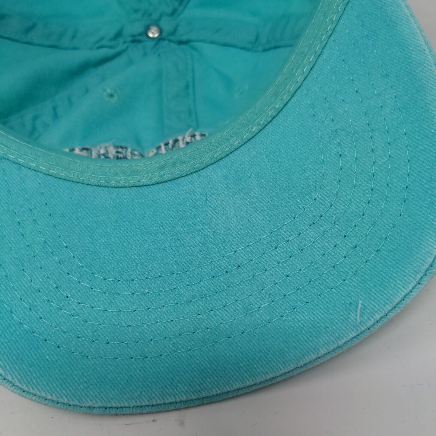 Melbourne Beach Florida Strapback Hat Greenish-Blue One Size Embroidered