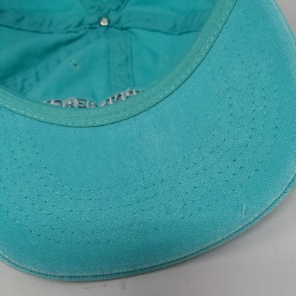 Melbourne Beach Florida Strapback Hat Greenish-Blue One Size Embroidered