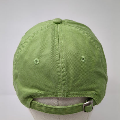 Aero 87 Slideback Hat Green One Size Adjustable Embroidered 6 Panel