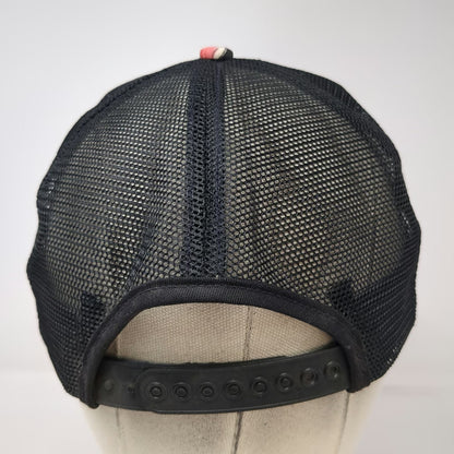 Crookham Company Trucker Hat Black Floral One Size Snapback Mesh Hat