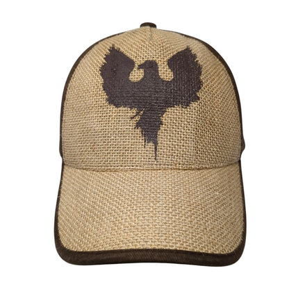 Eagle Strapback Hat Brown One Size Adjustable Colorblock Pugs Outdoor