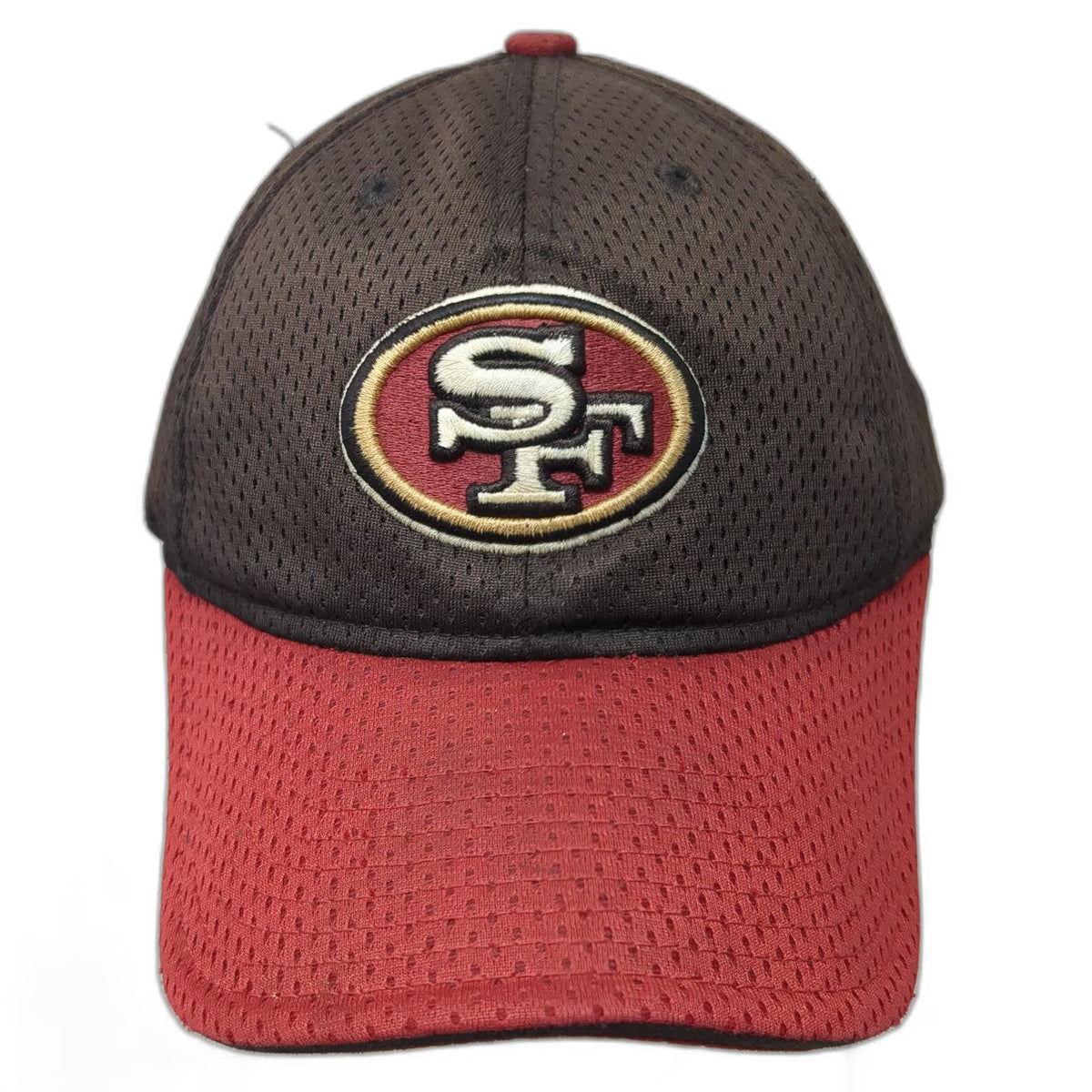 San Francisco 49ers NFL Reebok Cap Brown Red One Size Mesh Breathable Logo Hat