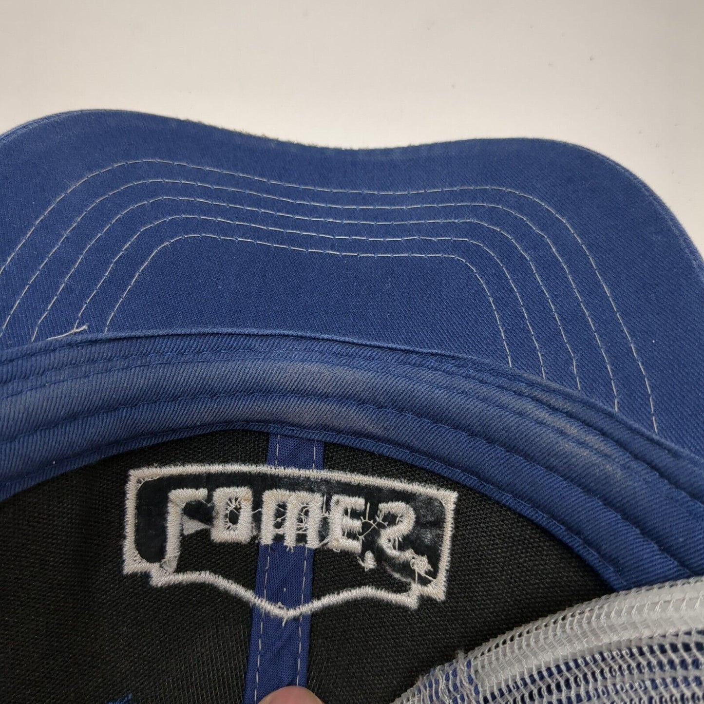 Lowe's Strapback Trucker Hat Blue One Size Adjustable Mesh Back 6 Panel BDA