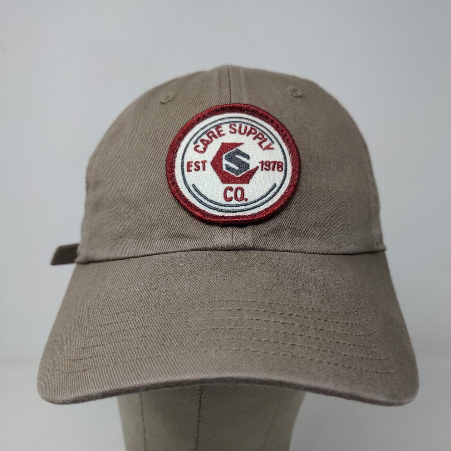 Richardson Men's Slideback Hat Brown Size M/L Embroidered Care Supply Logo #320