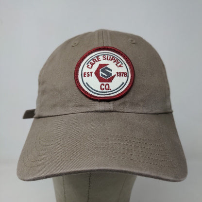 Richardson Men's Slideback Hat Brown Size M/L Embroidered Care Supply Logo #320