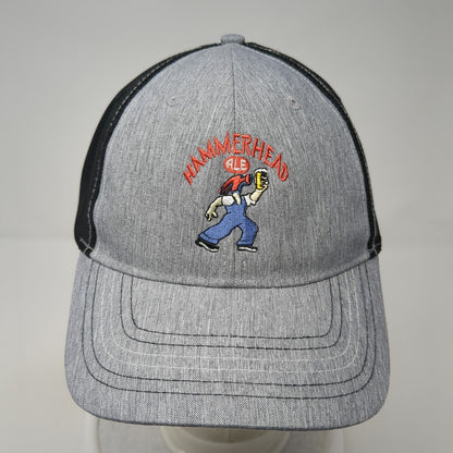 Hammerhead Ale Strapback Trucker Hat Gray One Size Mesh Back McMenamins