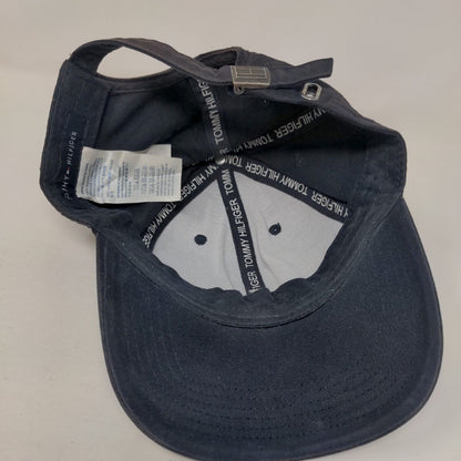Tommy Hilfiger Slideback Hat Blue One Size Embroidered Adjustable 6 Panel