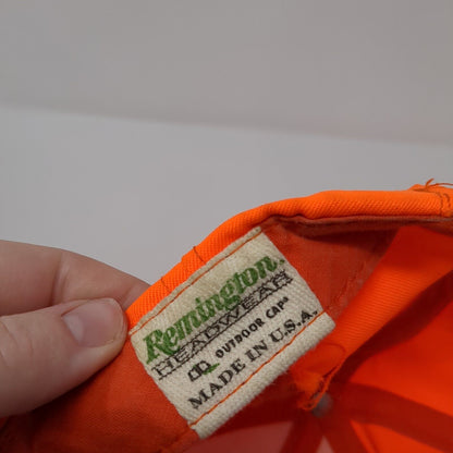 Remington Country Snapback Hat Orange OS Adjustable Embroidered Outdoor Cap