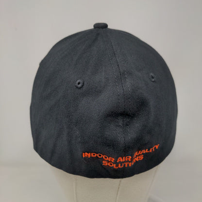 Santa Fe Fitted Hat Black S/M Embroidered Indoor Air Quality Solutions