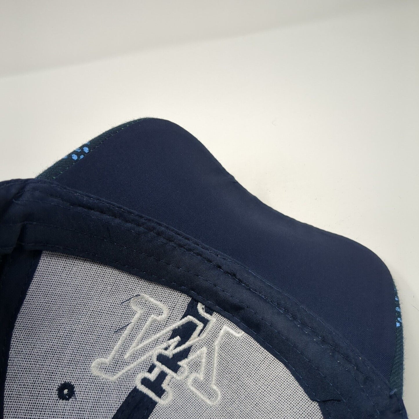 NY Strapback Hat Blue One Size Adjustable Embroidered 6 Panel Outdoor