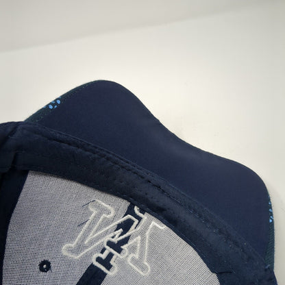 NY Strapback Hat Blue One Size Adjustable Embroidered 6 Panel Outdoor