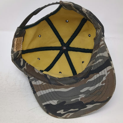 AJ Headwear Snapback Green Tiger Stripe Camo Hat One Size Structured 6 Panel