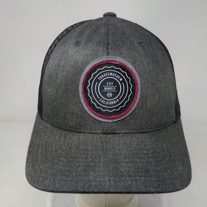 Travis Matthew California Est MMVII Trucker Hat Gray OS Adjustable Mesh Back