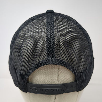 Yupoong LIV Golf Trucker Hat Black One Size Mesh Snapback Structured Logo Cap