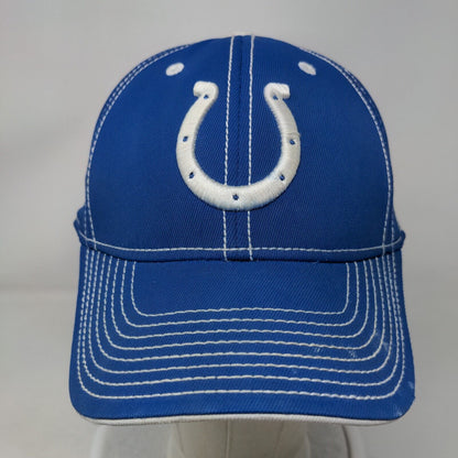 NFL Reebok Indianapolis Colts Fitted Hat Blue Size L/XL Embroidered Logo