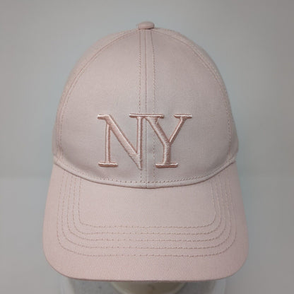 NY Slideback Hat Pink One Size Adjustable Embroidered 6 Panel Divided by H&M