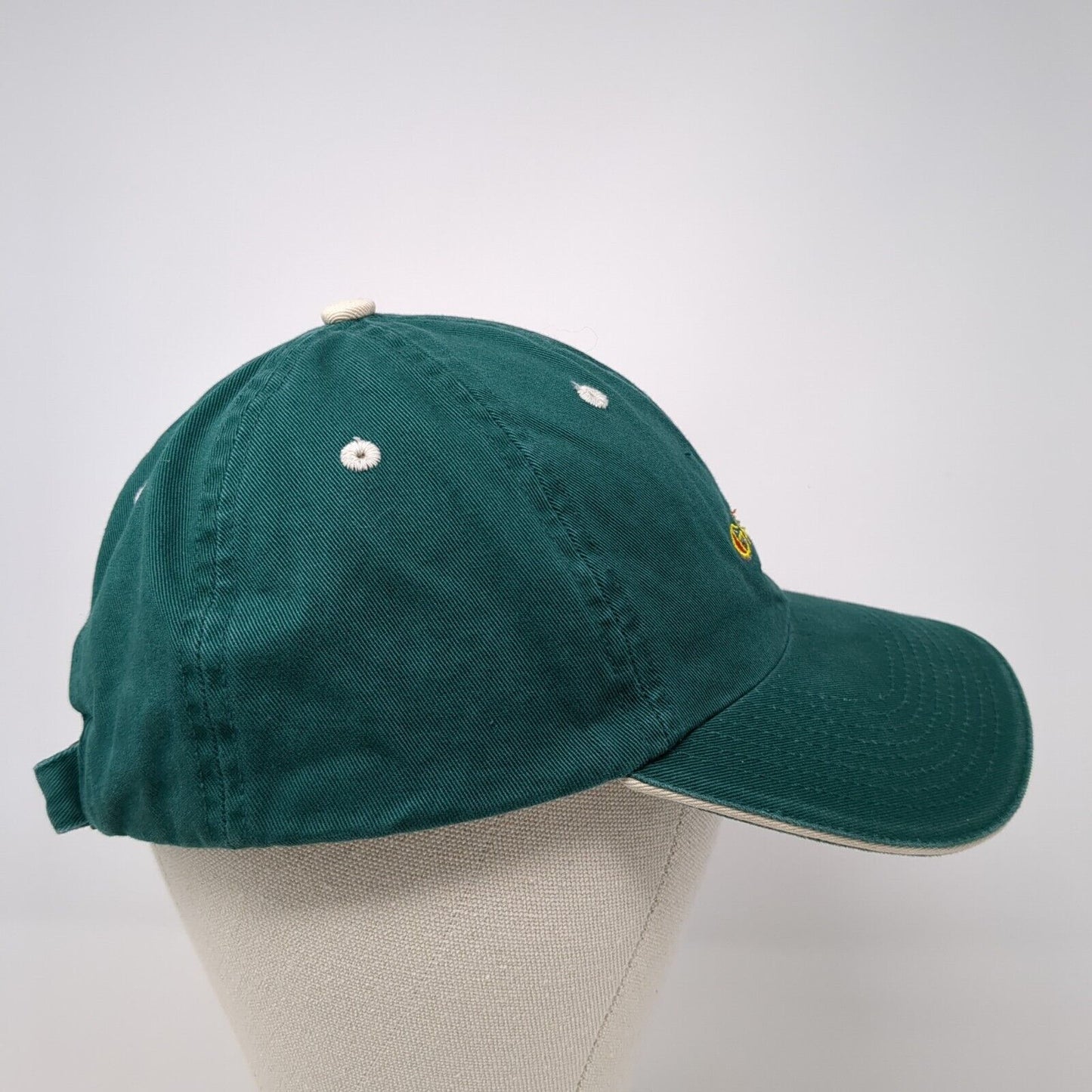 The Garage Be Lucky Slideback Hat Green One Size Embroidered Fahrenheit
