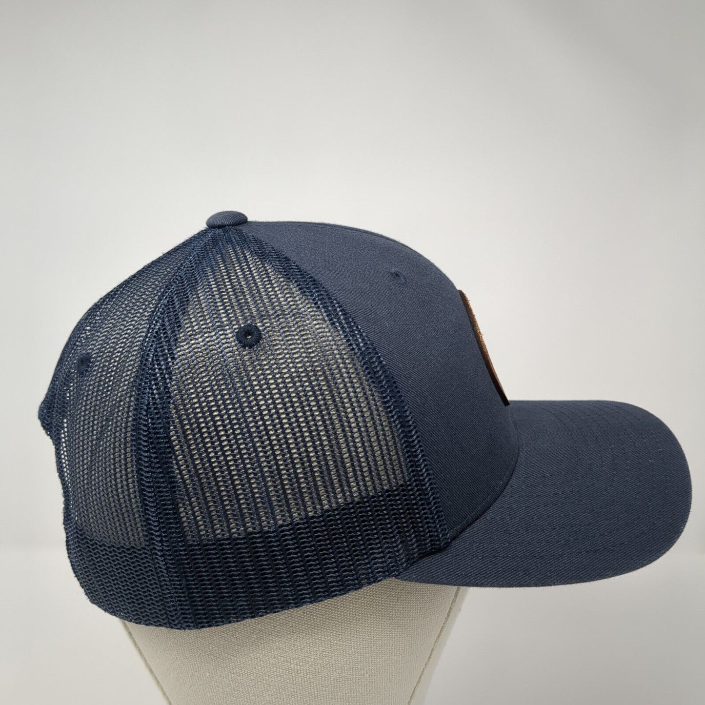 Branded Bills Snapback Trucker Hat Blue One Size Adjustable Mesh Back Yupoong