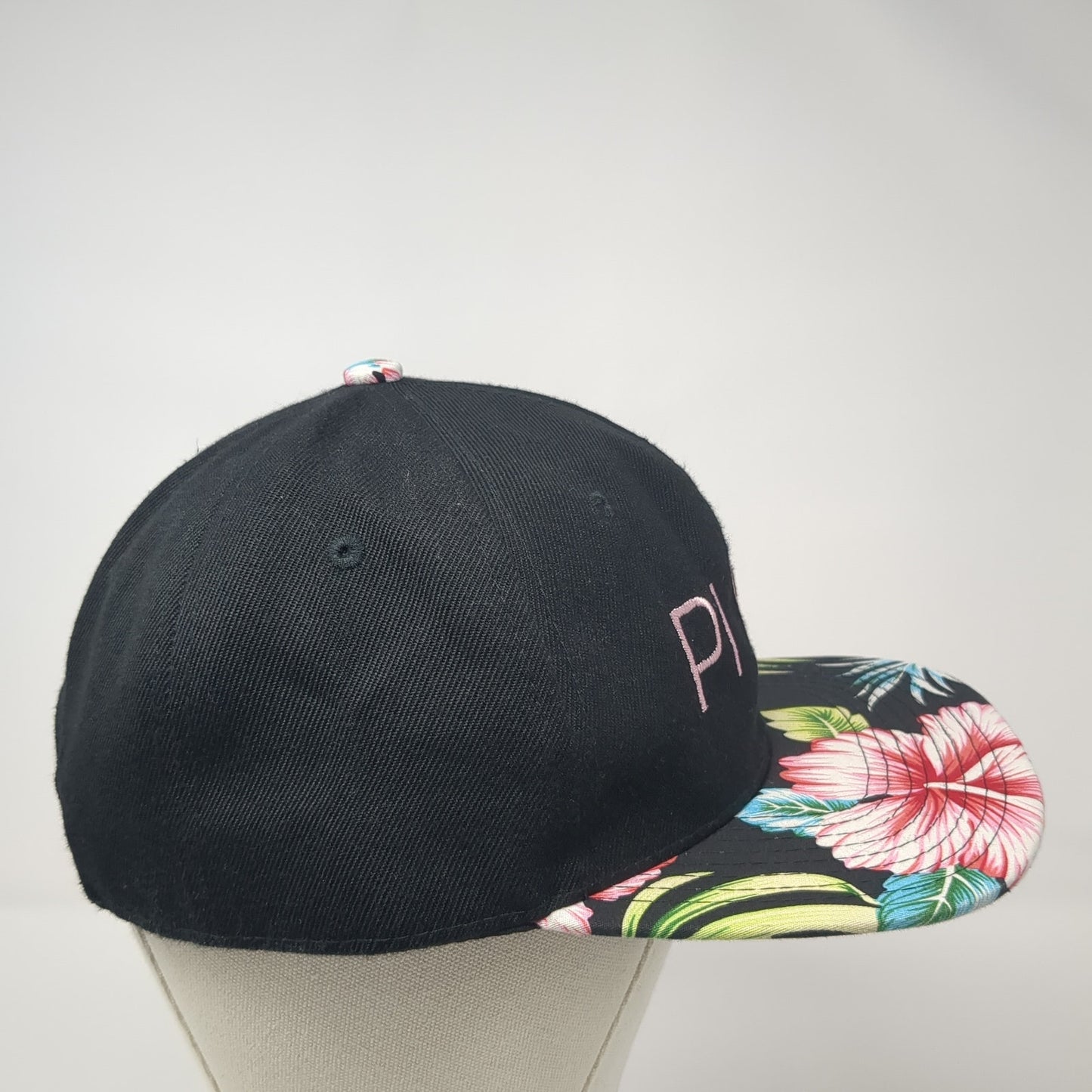 PI PHI Snapback Hat Multicolor One Size Embroidered Floral Hawaiian