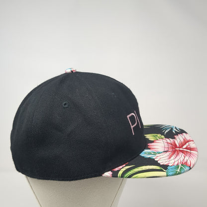 PI PHI Snapback Hat Multicolor One Size Embroidered Floral Hawaiian