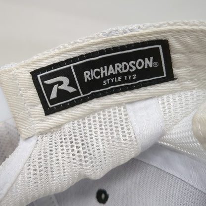 Richardson Trucker Hat Black White One Size Mesh Back Four Peaks Brewing Co