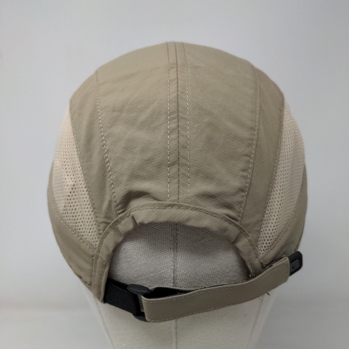 Gadiemkensd Strapback Hat Tan Large Adjustable Mesh Trim Embroidered