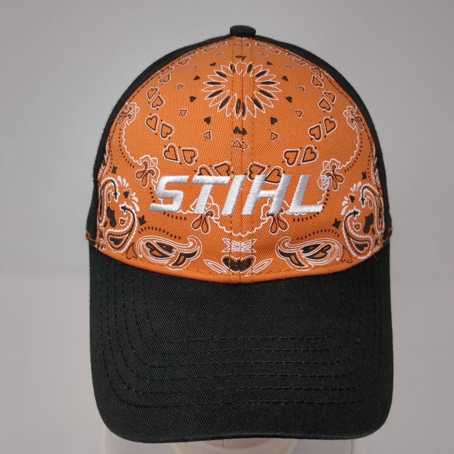 STIHL Strapback Hat Multicolor One Size Adjustable Embroidered Paisley Cotton