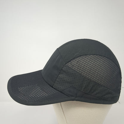 Unbranded Slideback 5 Panel Cap Black One Size Adjustable Breathable Blank