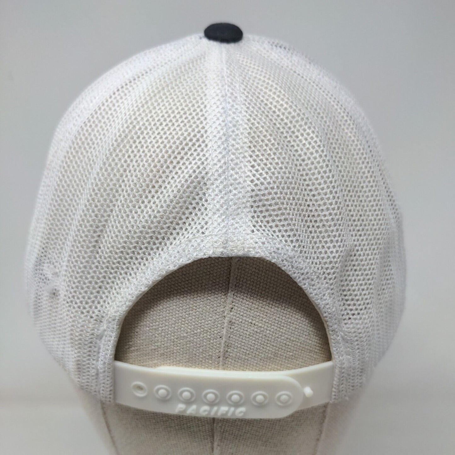 Georgia Peach Snapback Mesh Back Trucker Hat Blue One Size Colorblock