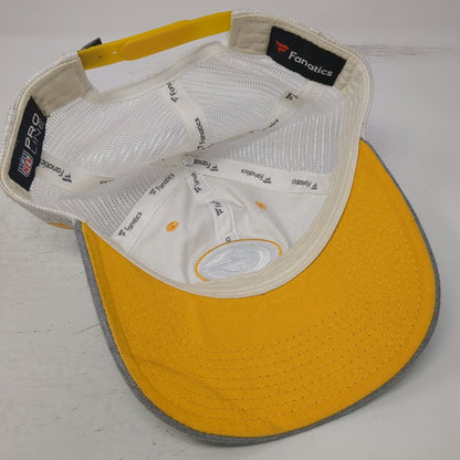Green Bay Packers NFL Fanatics Trucker Hat White Gray Yellow OSFM Mesh Snapback