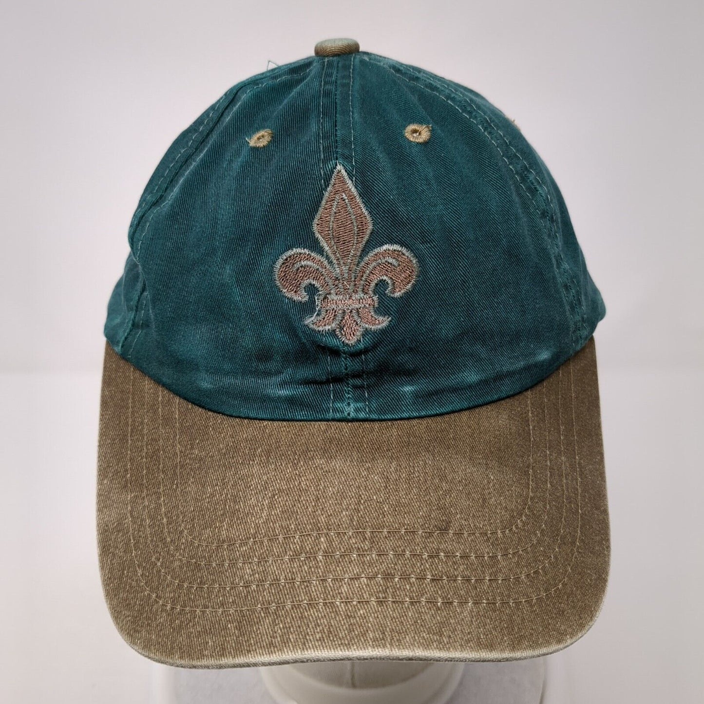 Fleur De Lis Strapback Hat Multi One Size Adjustable Colorblock 6 Panel