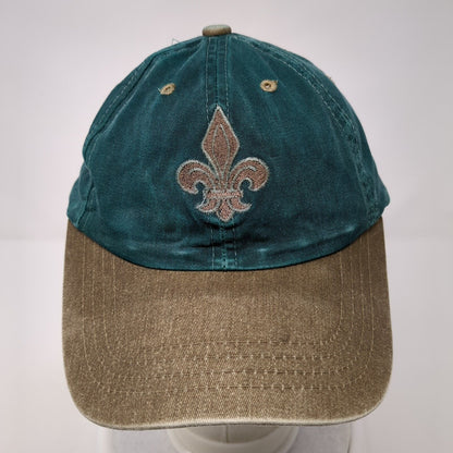 Fleur De Lis Strapback Hat Multi One Size Adjustable Colorblock 6 Panel