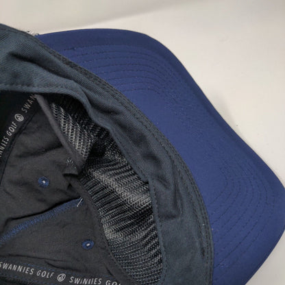 Invitational Snapback Swannies Golf Hat Blue OSFA Adjustable Embroidered