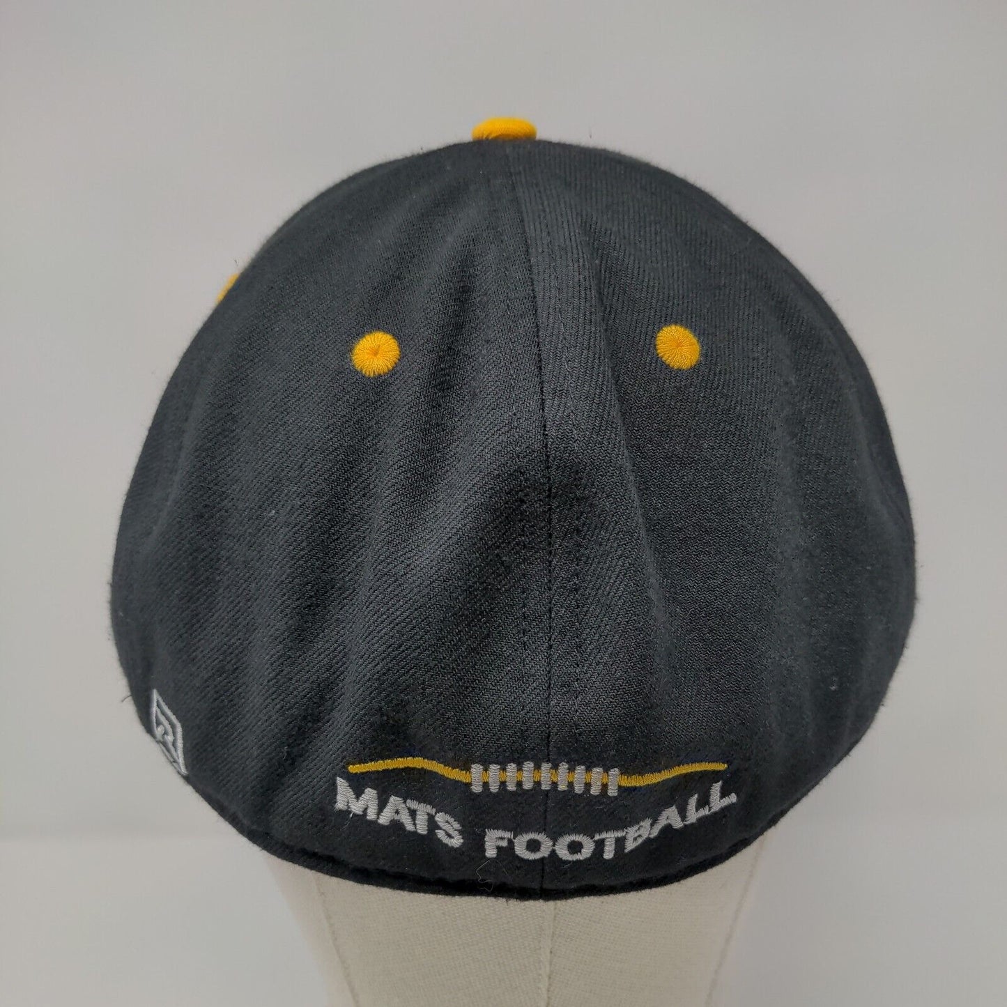 G Mats Football Fitted Hat Black 7 7/8 Richardson Performance Series