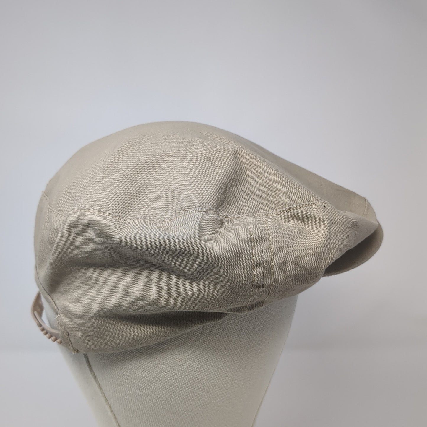 Young An Hat Company Newsboy Cap Beige One Size Adjustable Lightweight Blank