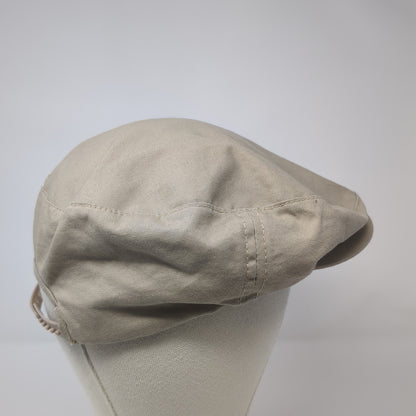 Young An Hat Company Newsboy Cap Beige One Size Adjustable Lightweight Blank