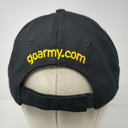 U.S. Army Baseball Cap Black Gold One Size USA Made Strapback Military Hat