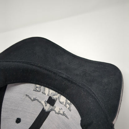 Busch Slideback Hat Black One Size Adjustable Embroidered Vent Holes