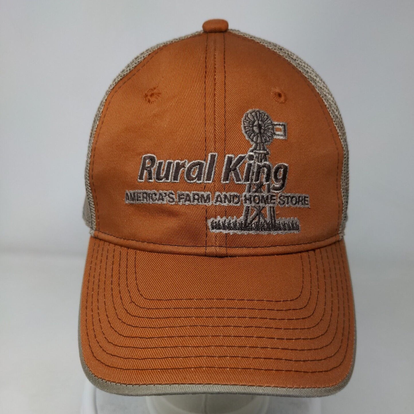 Rural King Strapback Mesh Back Trucker Hat Multicolor OSFM Outdoor Cap