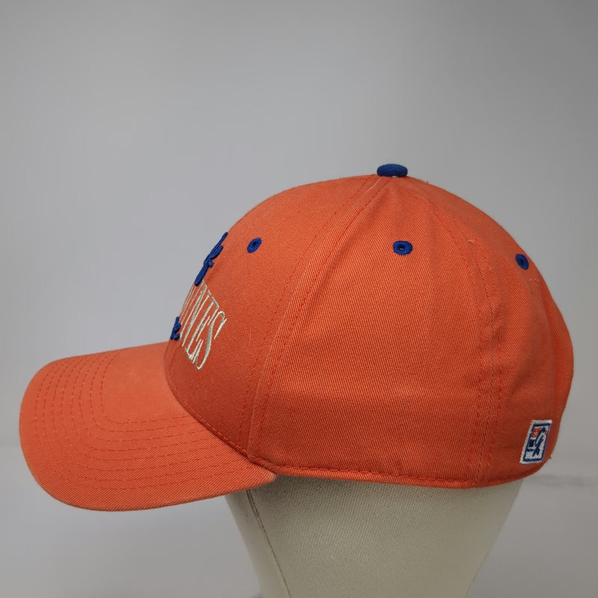 The Game Baseball Cap Orange Blue White One Size Kiva Dunes Golf Course Hat
