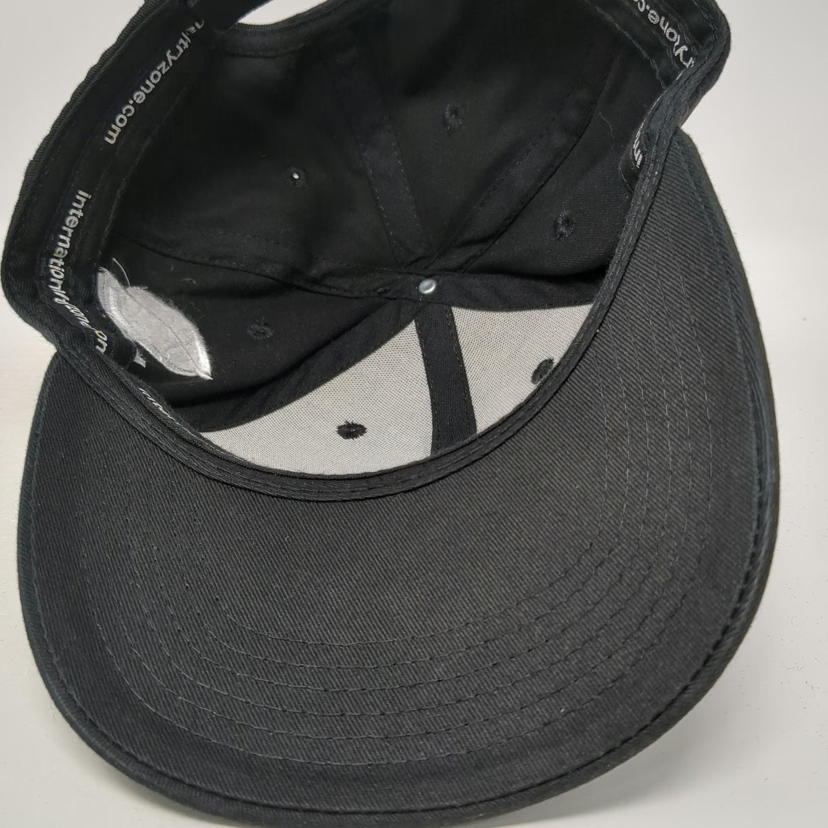 Tryzone ITZ Tropical Rugby 7s Baseball Cap Black One Size Hat Embroidered