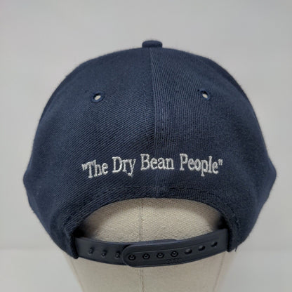 Asi Idaho The Dry Bean People Snapback Hat Blue One Size Adjustable Embroidered