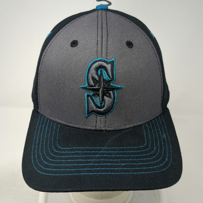 Fan Favorite Seattle Mariners MLB Black One Size Snapback Hat Contrast Stitching