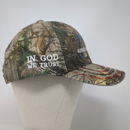 Port Authority Baseball Cap Brown Camo One Size Alpine Construction USA Flag Hat