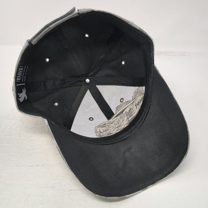 Black Eagle Gray Camo Gone Fishin Largemouth Bass One Size Baseball Cap Hat Fish