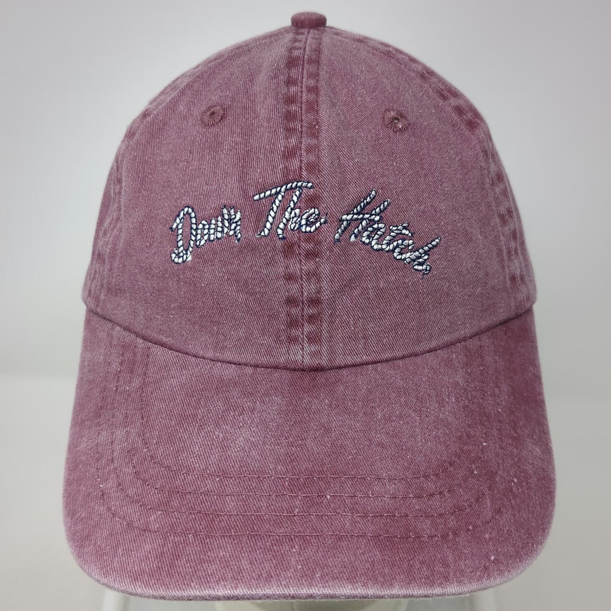 Port & Company Pink Baseball Cap One Size Down The Hatch Rope Slideback Hat