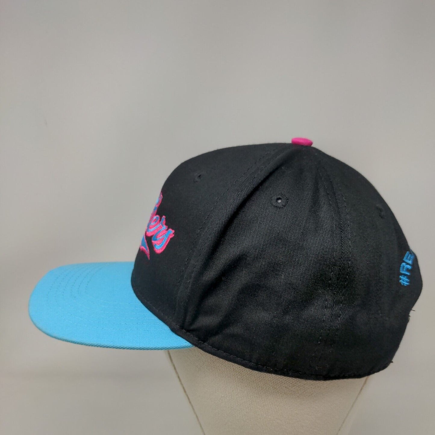 Panthers Snapback Hat Black Blue OSFA Embroidered Ready to Roar 100% Cotton