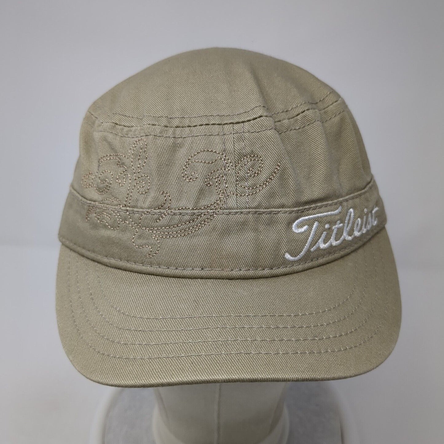 Titleist Strapback Cadet Army Cap Tan One Size Adjustable Embroidered Cotton